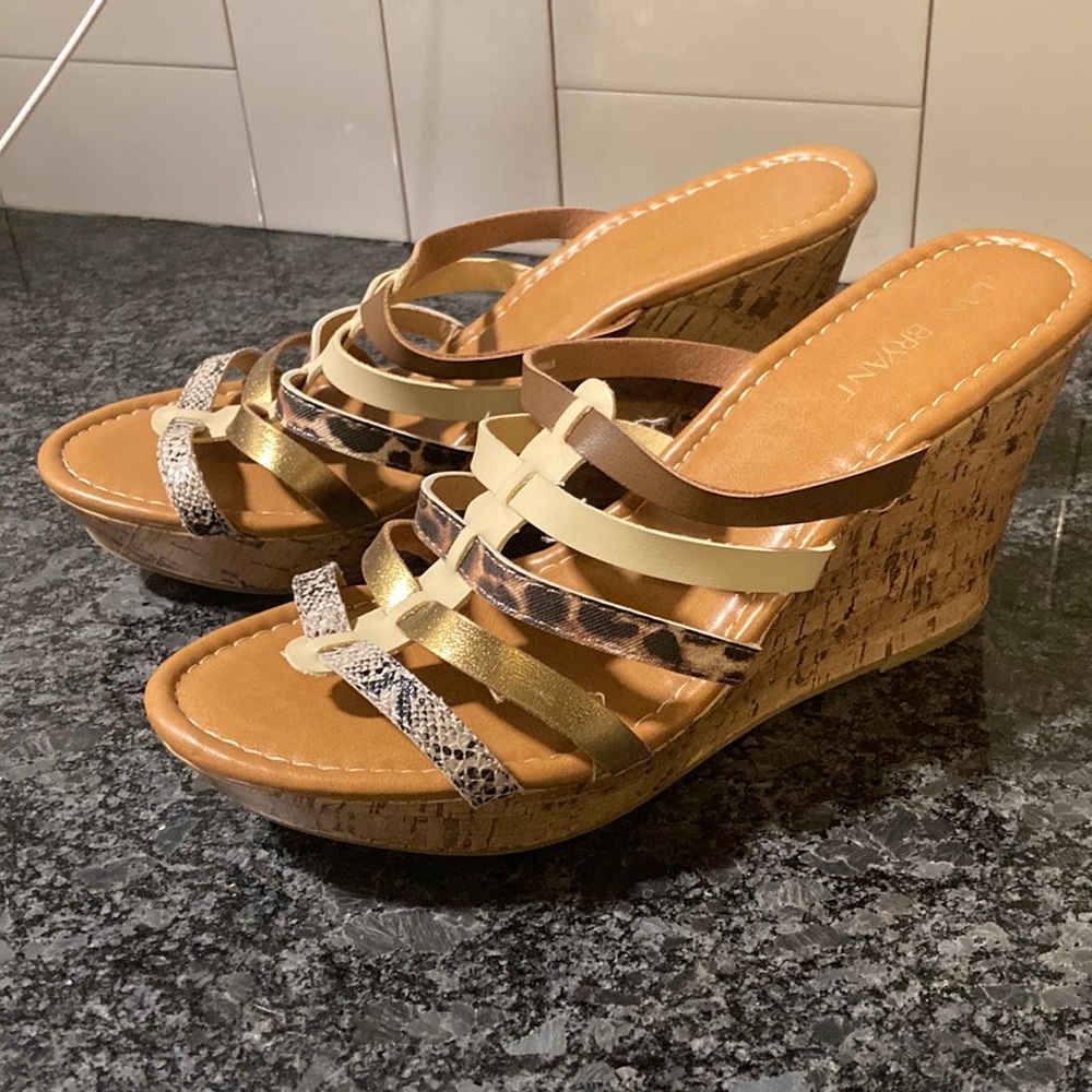 Lane Bryant 11 wide wedge sandals